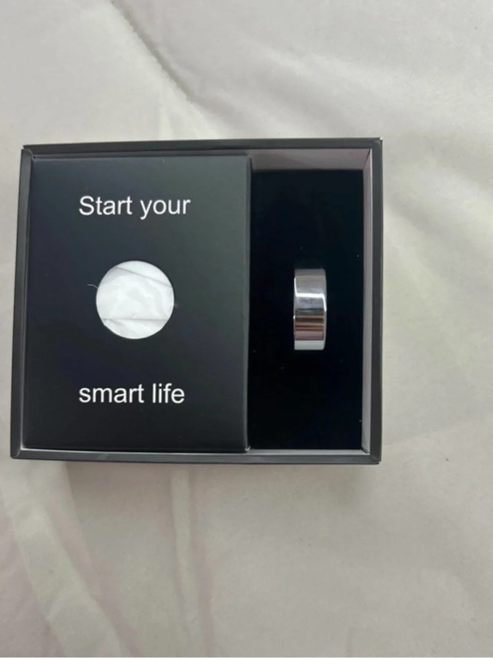 Smart Health Ring in Silver – Activity & Sleep Tracker
